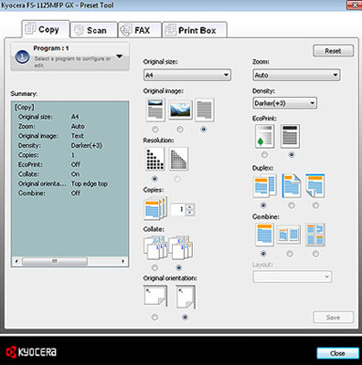 Program Function, Kyocera, Environment, Elite Document Resources